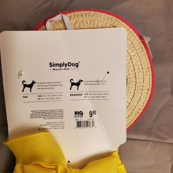 SimplyDog Costume Dog Hat & Bandana Set "Fiesta Like Theres No Manana" NWT - Picture 5 of 6